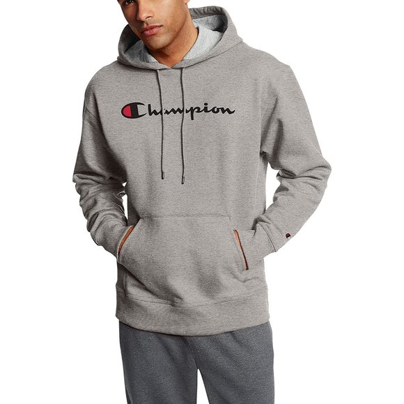 Champion 3D Script Grey Hoodie - Picture 1 of 3